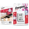 Energizer Multi Plug Outlet USB Fast Charging Wall Tap-8