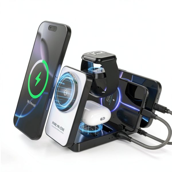 Pavo Wireless Charging Station Portable Multi Device Charger-4