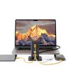 100W PD USB C Charging Station 6 in 1 Desktop Tower-1