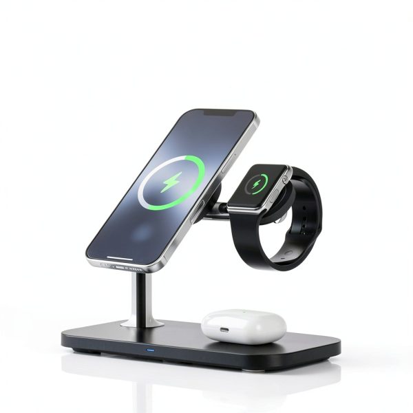 Magnetic Wireless Charger 3 in 1 Stand for Apple iPhone-2