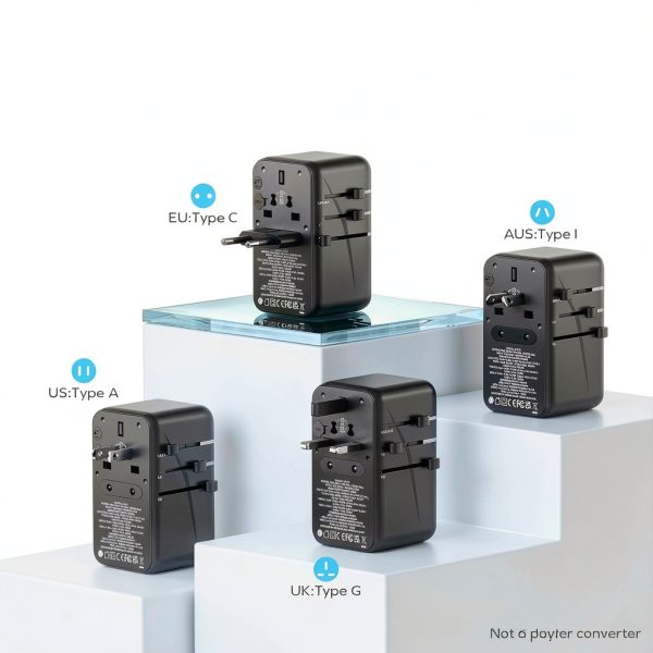GaN Travel Adapter 120W Charger Worldwide Compatibility-3