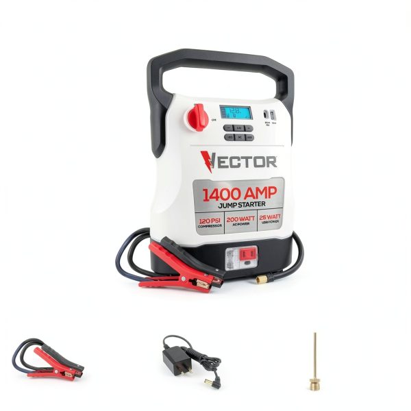 Vector Jump Starter Air Compressor Power Bank 1400 Amp-2