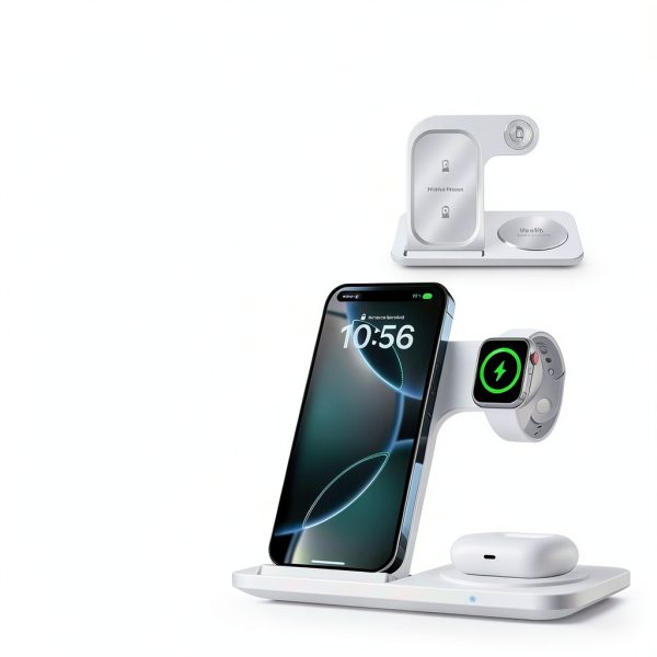Foldable 3 in 1 Wireless Charging Stand for Apple Devices-1