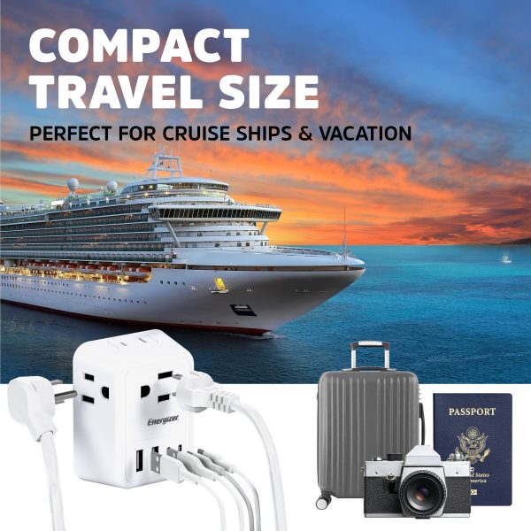 Energizer Multi Plug Outlet USB Fast Charging Wall Tap-1
