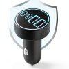 Pavo 90W 4 Port USB C Fast Car Charger for Families-6