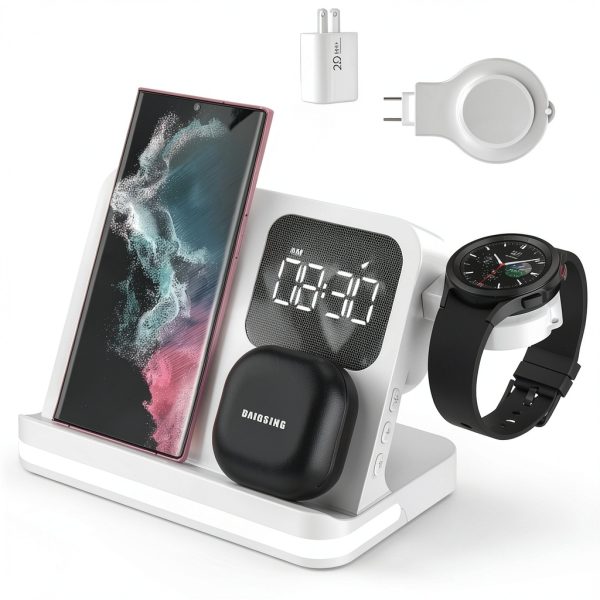 Apple Watch Charger with Alarm Clock Nightlight Fast-0