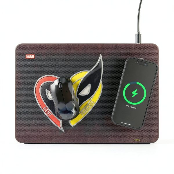 Marvel Wireless Charging Mousepad Fast Qi Charger Office-1