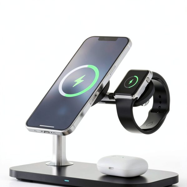 Magnetic Wireless Charger 3 in 1 Stand for Apple iPhone-1