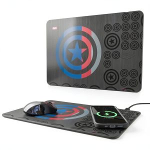 Marvel Wireless Charging Mousepad Keyscaper Office Accessory-0