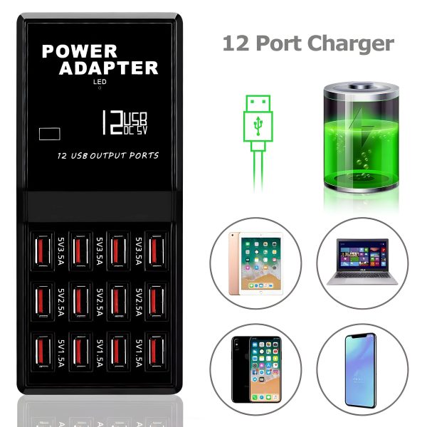 Pavo 12 Port USB Charging Station Fast Charging Travel Ready-3