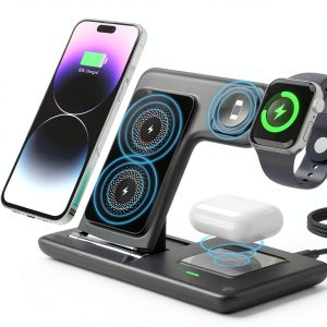 Wireless Charger 15W Fast Foldable Multi Device Charging-0