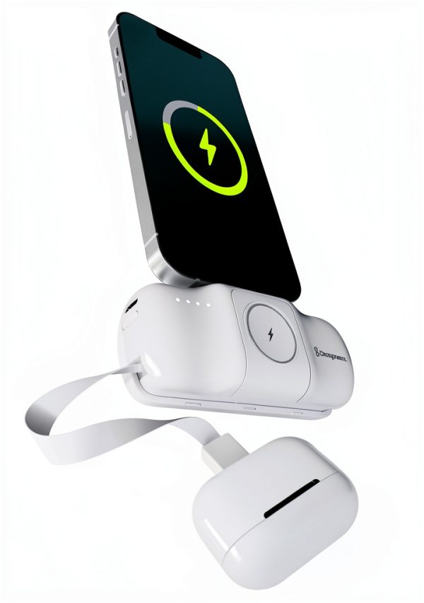 Chargeworx 3-in-1 Portable Charger 5000mAh Wireless Charging-0