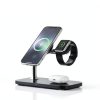 Magnetic Wireless Charger Stand All in One Kit Black White-4