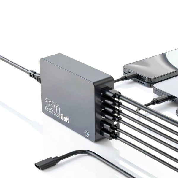 F8A 6 Port Charger 100W PD Smart Fast Charging Desk-3