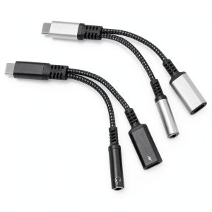 USB C to 35mm Adapter 2Pcs Nylon Braided 60W PD Charger-0