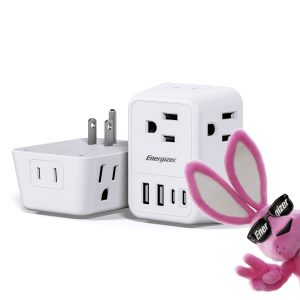 Energizer Multi Plug Outlet USB Fast Charging Wall Tap-0