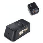 Pavo Wireless Charging Alarm Clock Multi Device Charging-0