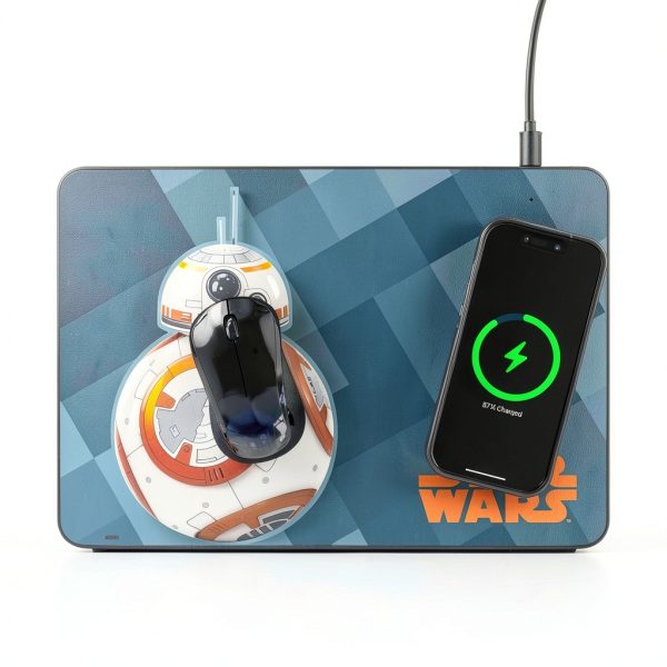 Keyscaper Star Wars Wireless Charger Mousepad BB-8 Kylo Ren-1