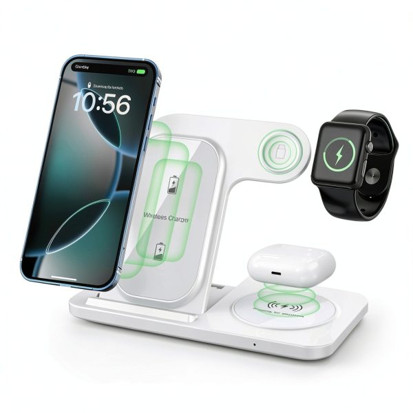 Foldable 3 in 1 Wireless Charging Stand for Apple Devices-0