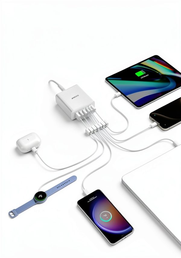 Anker 112W 6 Port Desktop Charger Fast Charging Station-1