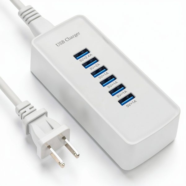 USB Charging Station 6 Port Fast Charging Home Office-0
