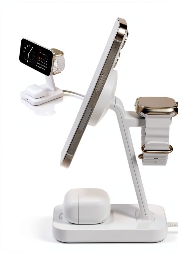 Snap+ Qi2 3-in-1 Wireless Charger Stand Fast Charging-2