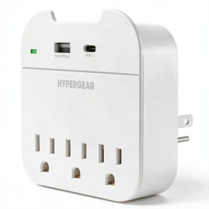 HyperGear Multi Plug Outlet Extender USB Fast Charge Compact-0