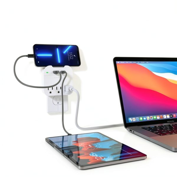 HyperGear Multi Plug Outlet Extender USB Fast Charge Compact-1