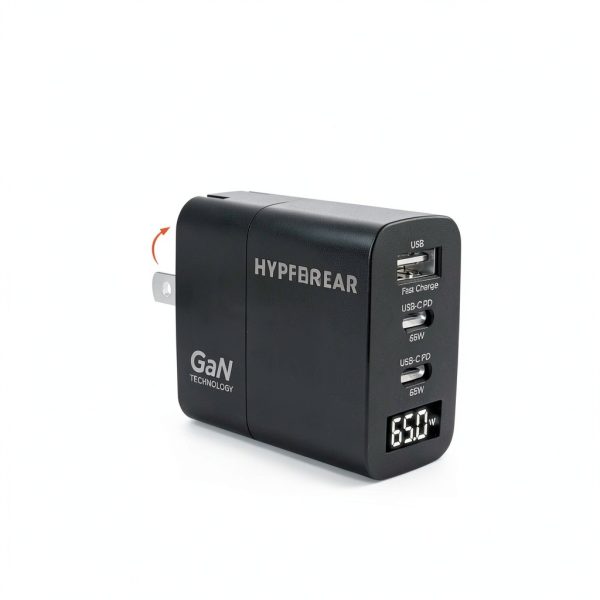 HyperGear 65W GaN Charger Fast Multi Device LCD Display-2