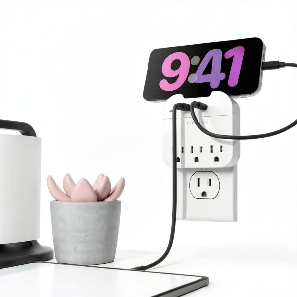 HyperGear Multi Plug Outlet Extender USB Fast Charge Compact-3