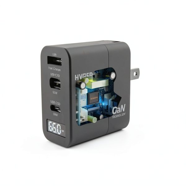 HyperGear 65W GaN Charger Fast Multi Device LCD Display-11