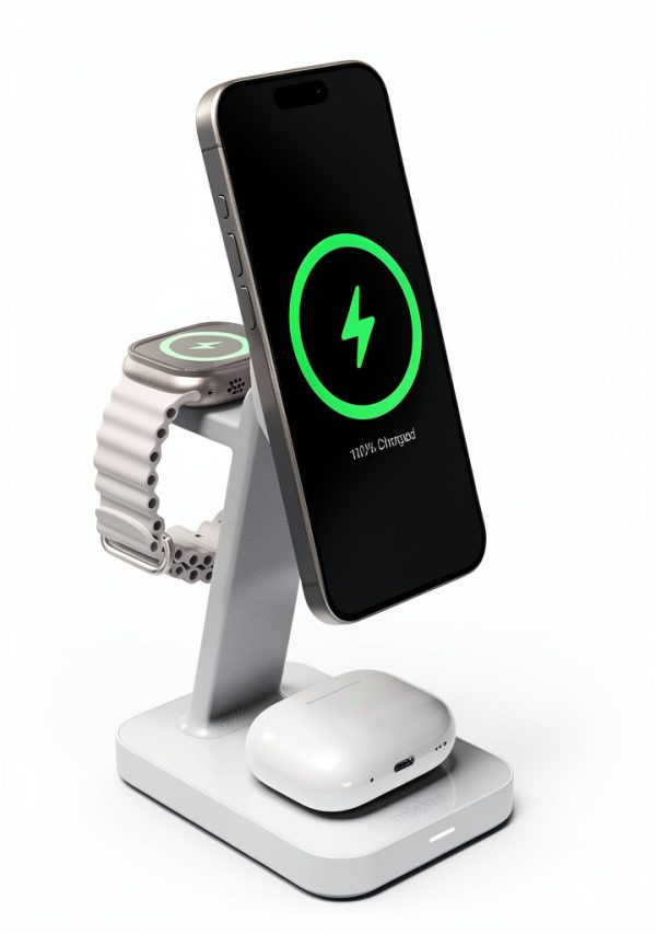 Snap+ Qi2 3-in-1 Wireless Charger Stand Fast Charging-1