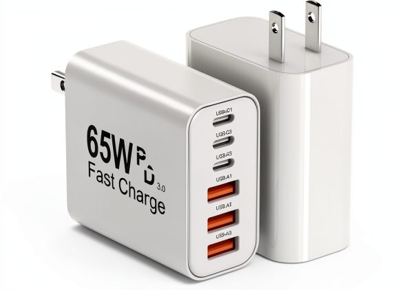 65W USB C Wall Charger 6 Port Fast Charging Power Delivery-0