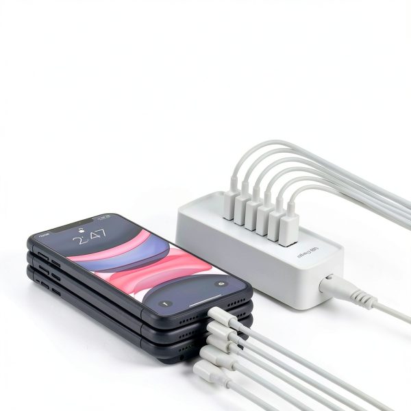 USB Charging Station 6 Port Fast Charging Home Office-1